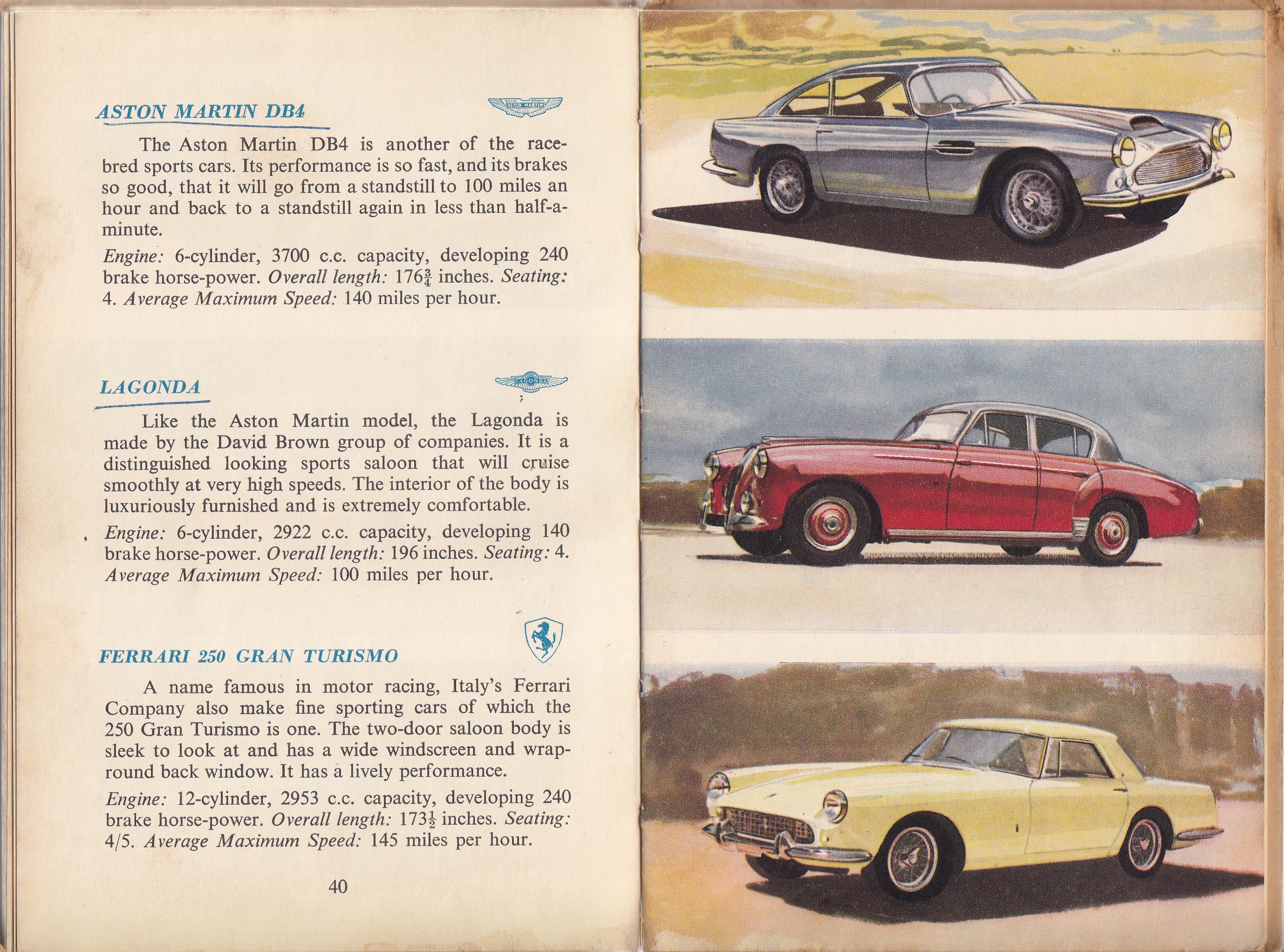LADYBIRD BOOK COVER POSTCARD ~ MOTOR CARS ~ 1960 DESIGN ~ NEW 